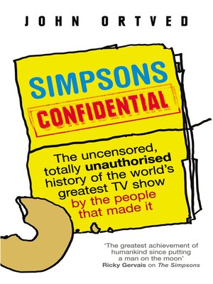 Simpsons Confidential - ebook